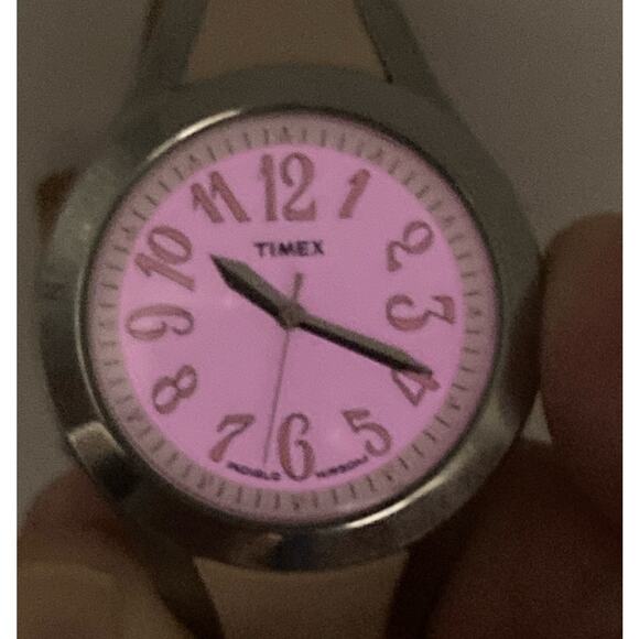 Timex Women's Pink Indiglo Watch 36mm  - New Battery - Adjustable Band - WR 50m - Picture 1 of 11